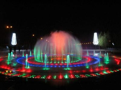 阆中市行政广场音乐喷泉